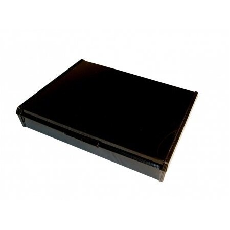 Gary Plastic Mini-Blotting Containers, Black, 20.5x15.9x2.5, 4/PK 248719B